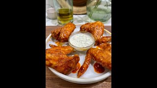 Air fried Buffalo Wings Better than BWW  Asiliglamcooks [upl. by Anoo497]