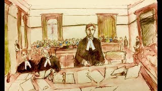 Day in the life of a courtroom sketch artist [upl. by Assirrem]