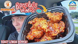 Popeyes® Boneless Wings Review 🐔  Honey Lemon Pepper 🍯🍋🌶️  theendorsement [upl. by Nor]