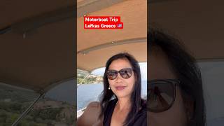 Motorboat Trip Lefkas Greece 🇬🇷 travel [upl. by Ennywg]