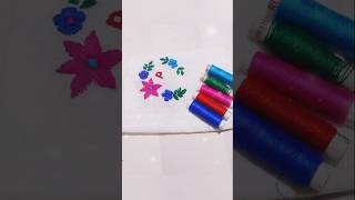 Easy handkerchief embroidery rumal gift for husbandembroidery design shots rumaldesign [upl. by Ilamad]