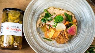 Pickle Brine  Fried Chicken  Remoulade  Radish Salad [upl. by Yzeerb]