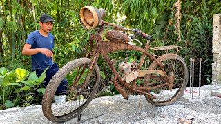 Motorized Bicycle Restoration  Restore Bicycle FLYER DELUXE 6 Forgotten [upl. by Yelruc]