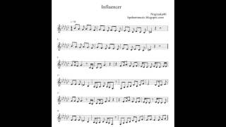 Sheet Music  楽譜 Nogizaka46  乃木坂46 Influencer  インフルエンサー [upl. by Noerb]