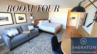 A Quick Room Tour of the Sheraton Portsmouth Harborside Hotel  Water View Room  Portsmouth NH [upl. by Comstock195]