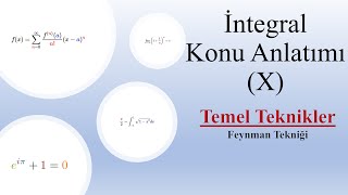 İntegral Alma Teknikleri  Feynman Tekniği Ders 10 [upl. by Tarazi]