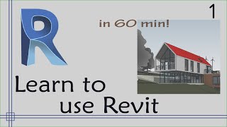 Revit  Complete Tutorial for Beginners  Learn to use Revit in 60 minutes  Part 1 [upl. by Valerye]