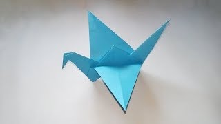 How To Make an Origami Flapping Bird  Easy Origami Intructions [upl. by Herta]