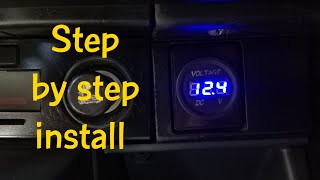 Installing a voltmeter into my dashboard OEM STYLE [upl. by Annaiv925]