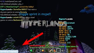 HOW TO GET TOGGLE SPRINT IN MCPE [upl. by Boatwright638]