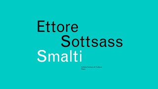 Ettore Sottsass Smalti 1958 [upl. by Aneeled]