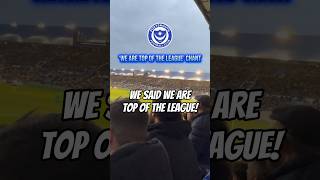 ‘WE ARE TOP OF THE LEAGUE’ by Portsmouth fans vs Northampton [upl. by Dnaltiak444]