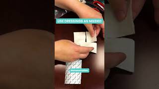 How to apply adhesive bandages for optimal healing 🩹 woundcare tattoocare [upl. by Stanton177]