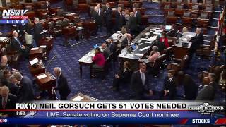 FNN Supreme Court Nominee Neil Gorsuch Confirmed by Senate 5445 FULL VOTE COVERAGE [upl. by Derna]