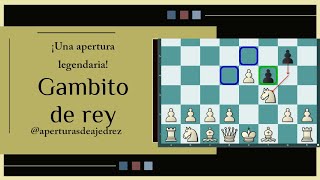 Introducción al Gambito de rey ¡Una apertura legendaria y agresiva con blancas [upl. by Streetman]