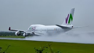 Wamos Air B747 Manchester Airport  Thomas Cook Repatriation Flights [upl. by Tound]