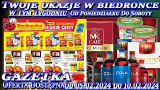 Biedronka Nowa Gazetka Promocyjna Od Poniedziałku 05022024 W Tym Tygodniu Twoje Okazje w Biedronce [upl. by Zetrac]