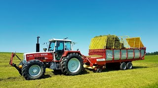 Heuernte 2017STEYR 8130MF 5445Pöttinger Ladeprofi 4DJI  Shots [upl. by Monica]