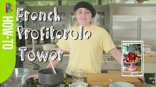 How to make a profiterole tower  Tilly Ramsay Recipe [upl. by Eibloc]