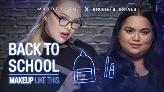 How To Slay Back To School Tutorial ft NikkieTutorials  Nabela Noor  Maybelline New York [upl. by Coke115]