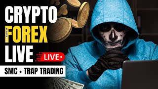 Live Trap  SMC trading Crypto and Forex bitcoin ethereum gold by Hitesh Kuri [upl. by Annola304]