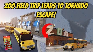 Greenville Wisc Roblox l TORNADO FLOODS Zoo School Bus Field Trip Roleplay [upl. by Nibla102]