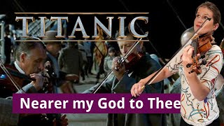 Nearer my God to Thee from Titanic Violin Tutorial [upl. by Noral]