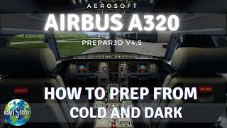 HOW TO PREP AN AEROSOFT A320 AIRBUS PROFESSIONAL FROM COLD AND DARK  P3D  NAVISIM101 [upl. by Inacana]