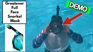 Greatever G2 Full Face Snorkel Mask with Latest Dry Top SystemFoldable 180 Degree Panoramic View Sn [upl. by Euphemiah830]