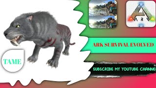 Ark survival evolved Tame sabertooth ‎FTGAMER007  ‎CarryMinati ‎MythicXGaming29 [upl. by Aicak775]