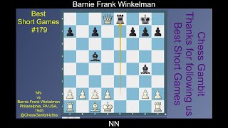 NN vs Barnie Frank Winkelman Best Short Games 179 [upl. by Ettenom]