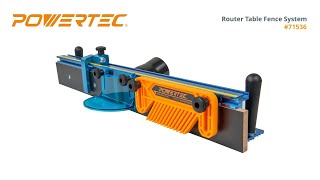 Deluxe Router Table Fence System  POWERTEC 71536  Woodworking Tools amp Accessories [upl. by Yleme683]