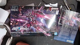 Gunpla Build live  HG Infinite Justice Type II part 1 [upl. by Nannette]