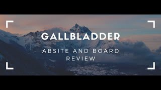 Gallbladder and Bile Duct ABSITE and Boards Review [upl. by Eentirb701]