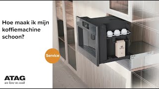 Hoe maak ik mijn koffiemachine schoon  ATAG Service [upl. by Gerson964]