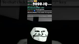 Roblox 9000 IQ Troll Face Meme shorts [upl. by Yzus]