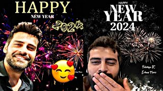 Erkan Meriç wishing happy new year 2024 to all Fansby Usman Creation [upl. by Dlared]