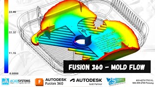 Fusion 360  Mold Flow [upl. by Hosfmann]