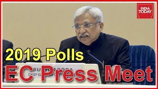 Election Commission Press Conference Announcing 2019 Lok Sabha Schedule  Watch Full Video [upl. by Resor]