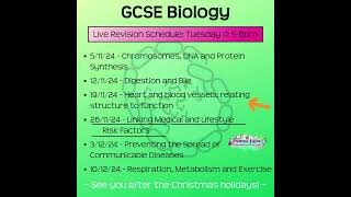 LIVE GCSE Biology Tutoring This Week [upl. by Shanly358]