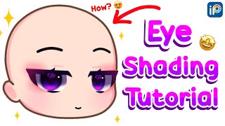 Eye Shading TUTORIAL  IbisPaint  Gacha [upl. by Gnilrits111]