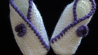 Crochet  Zapatito de bebe  2 Parte 1 de 3 [upl. by Velma30]