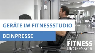 Geräte im Fitnesstudio  Beinpresse [upl. by Erny889]