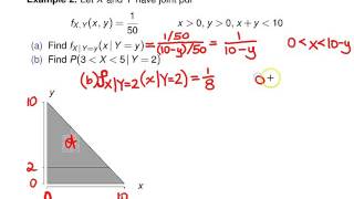 Bivariate distributions conditional distributions  Example 2 [upl. by Cohla]