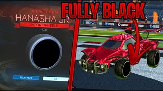 HOW TO GET A FULL BLACK WHEEL IN ROCKET LEAGUE [upl. by Enaid]