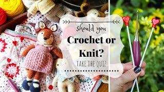 Should You Crochet or Knit Take the Quiz  Crochet vs Knitting [upl. by Garneau]