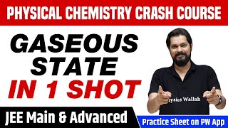 GASEOUS STATE in 1 Shot  All Concepts Tricks amp PYQs Covered  Class 11  JEE Main amp Advanced [upl. by Leif]