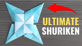 How To Make The Ultimate Ninja Shuriken  Easy Origami [upl. by Miahc311]