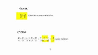 7Sınıf Mat Faktöriyel ve permütasyon [upl. by Ramunni]