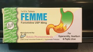 Femme 40mg Tablets Use For Stomach 🍤❤️‍🔥 drghanikhan healthcare peshawer pakistan [upl. by Cosenza]